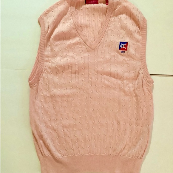 Newport CC Golf Vest, 100% Mercerized Pima Cotton, Size M - Picture 3 of 5